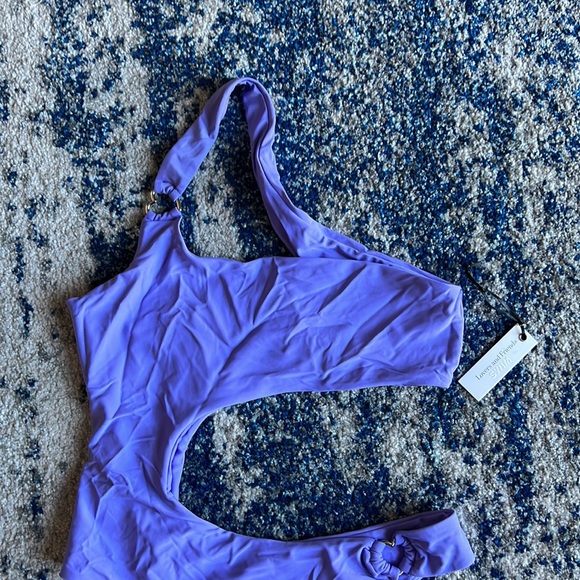 Lovers and Friends Jira One Piece in Periwinkle Medium - Picture 10 of 14